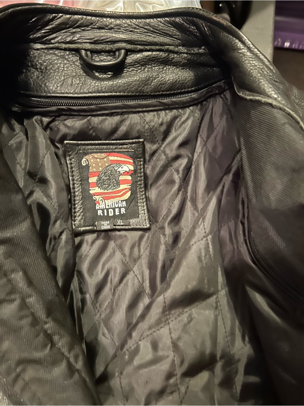 Men’s Black Quilted Motorcycle Jacket